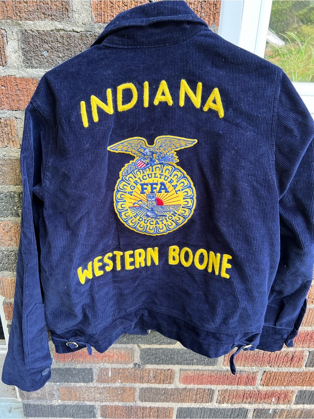 FA Navy Corduroy Jacket with Yellow FFA Embroidery